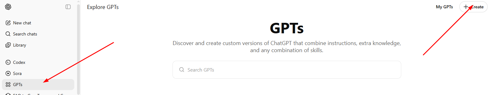 Create a personal GPT