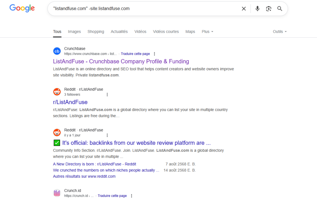 Identifying backlinks